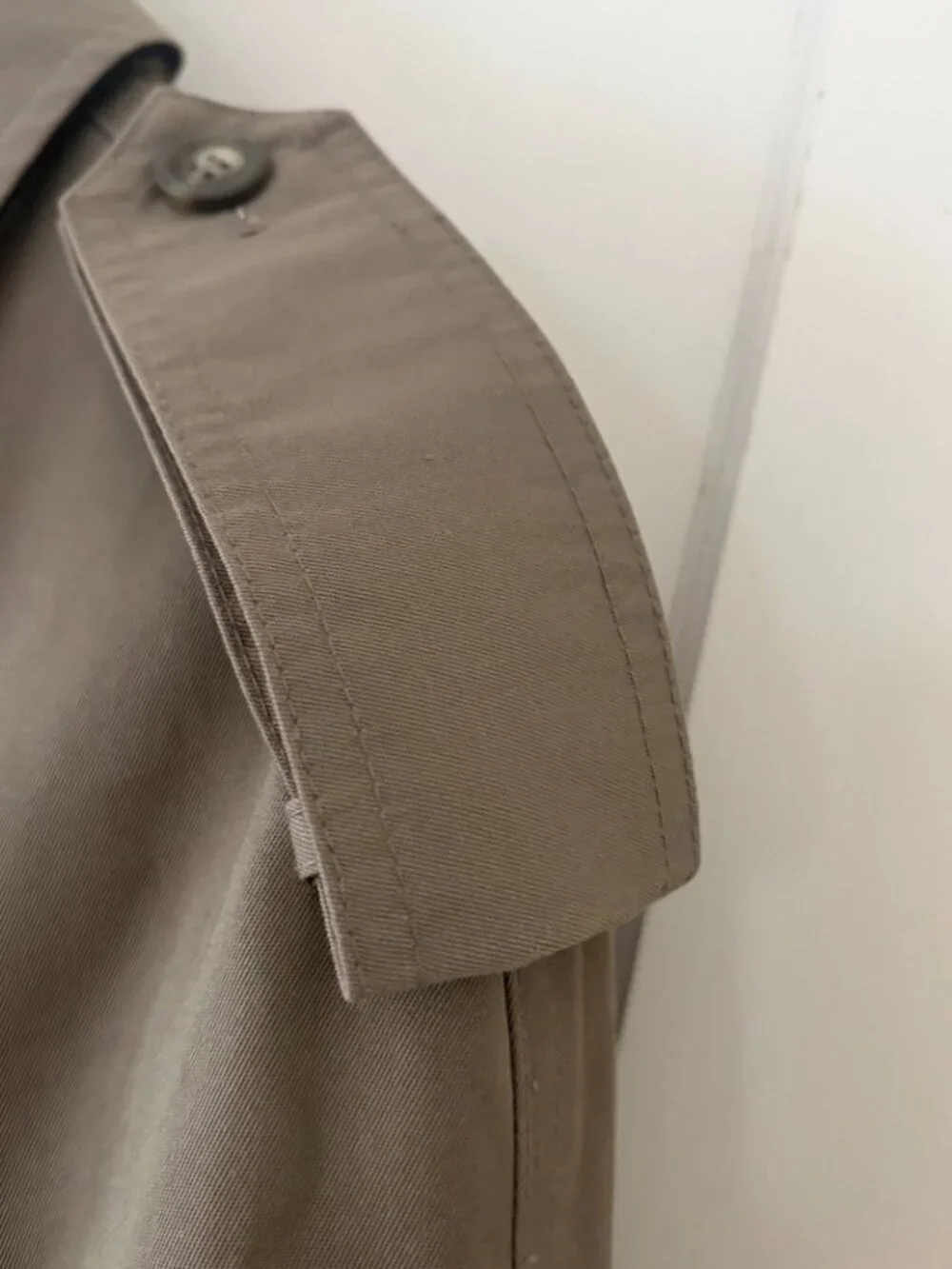Chaps double-breasted trench coat Olive Green Size 46L